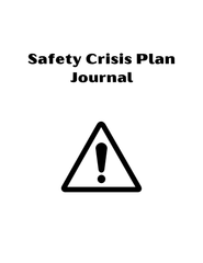 Safety Crisis Plan Journal 29 Pages of Essential Tools