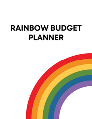 Vibrant Rainbow Budget Planner