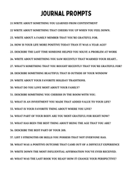 120 Gratitude Journal Prompts