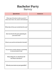 Bachelor Party Planner