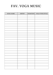 Serenity Yoga Planner