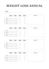 Ultimate Weight Loss Journey Planner