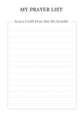 A Prayer Journal