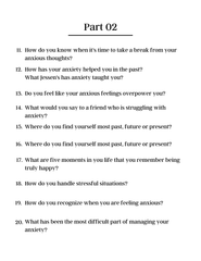 100 Deep Anxiety Prompts