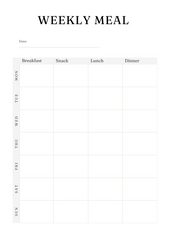 Active Life Meal Planner