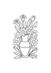 Vibrant Floral Coloring Set