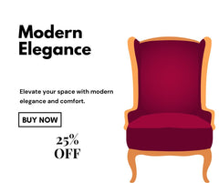 Modern Elegance Red Sofa