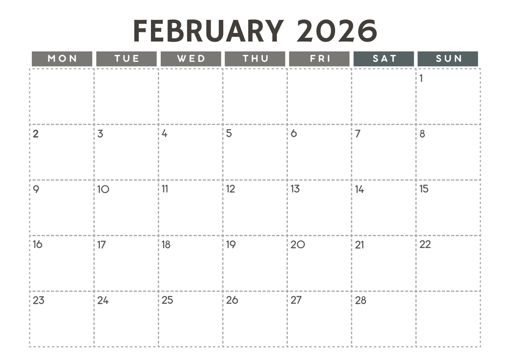 2026 Calendar