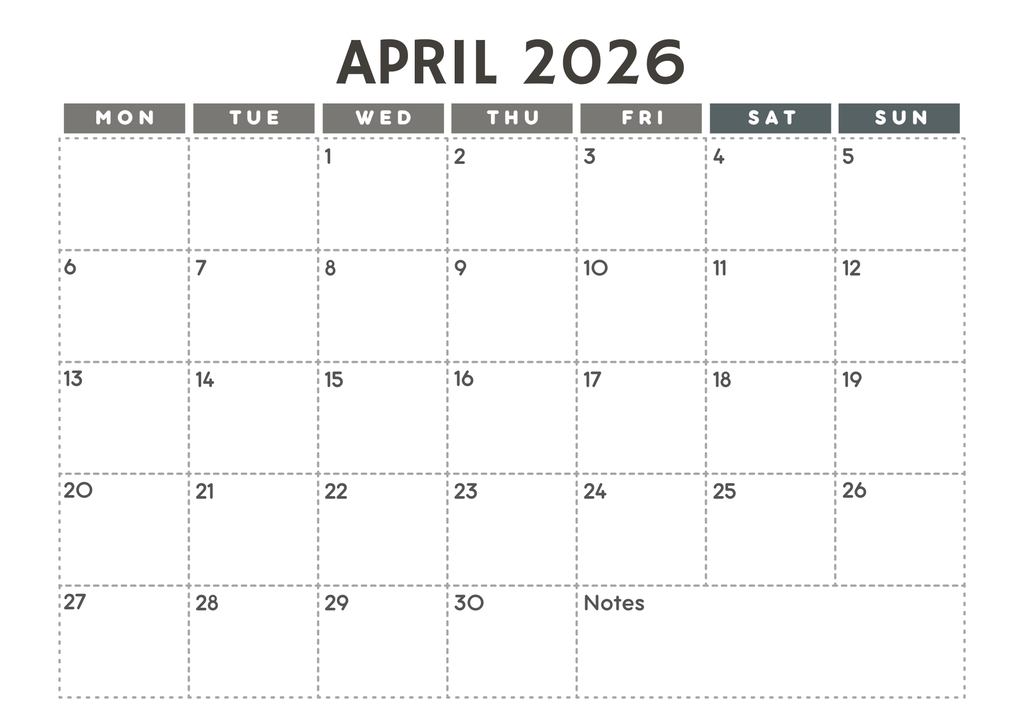 2026 Calendar