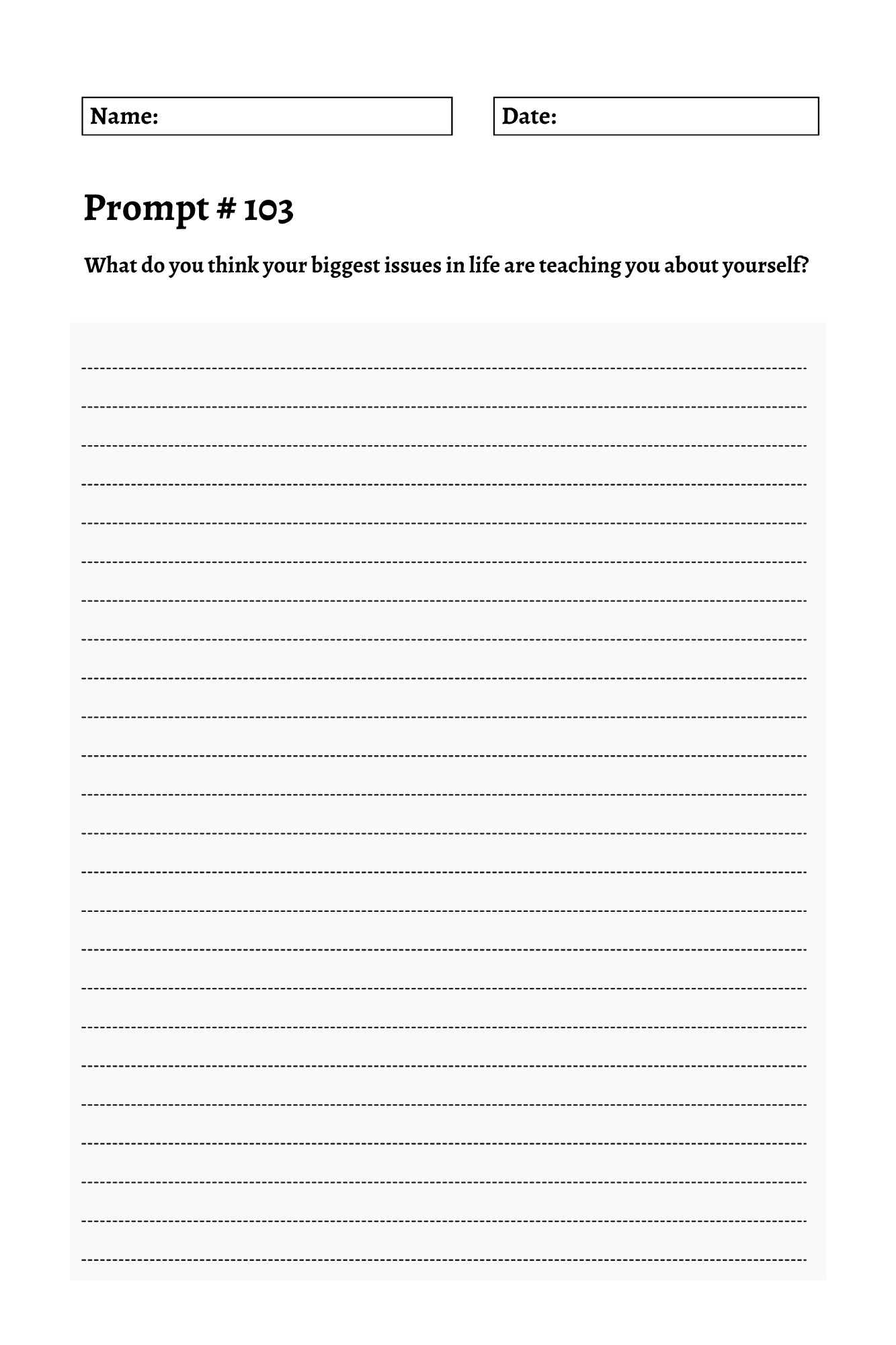 200 Mental Health Journey Prompts