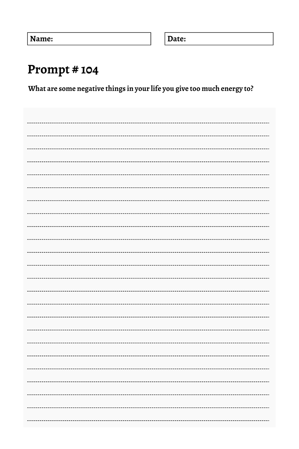 200 Mental Health Journey Prompts