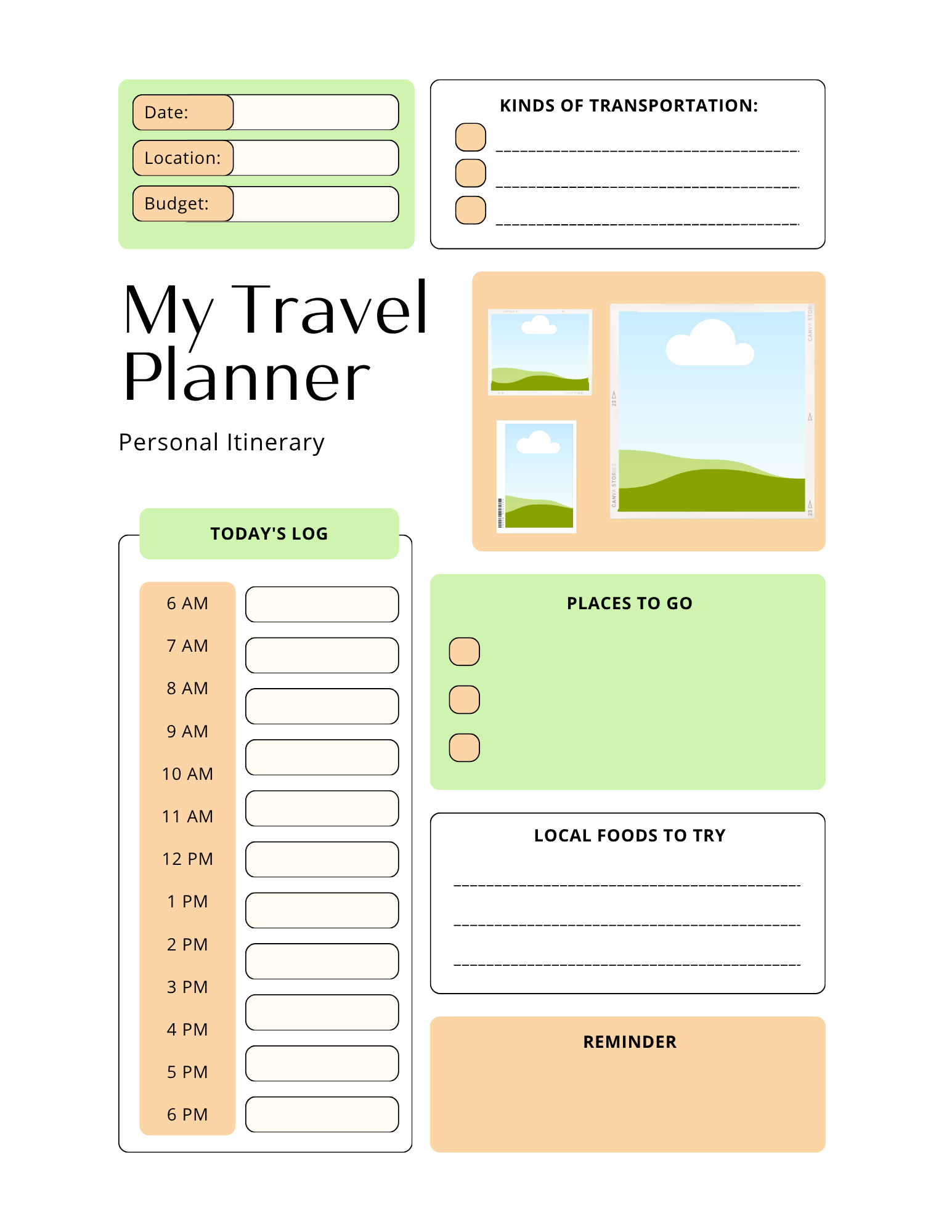115 Pages Editable Canva Template
