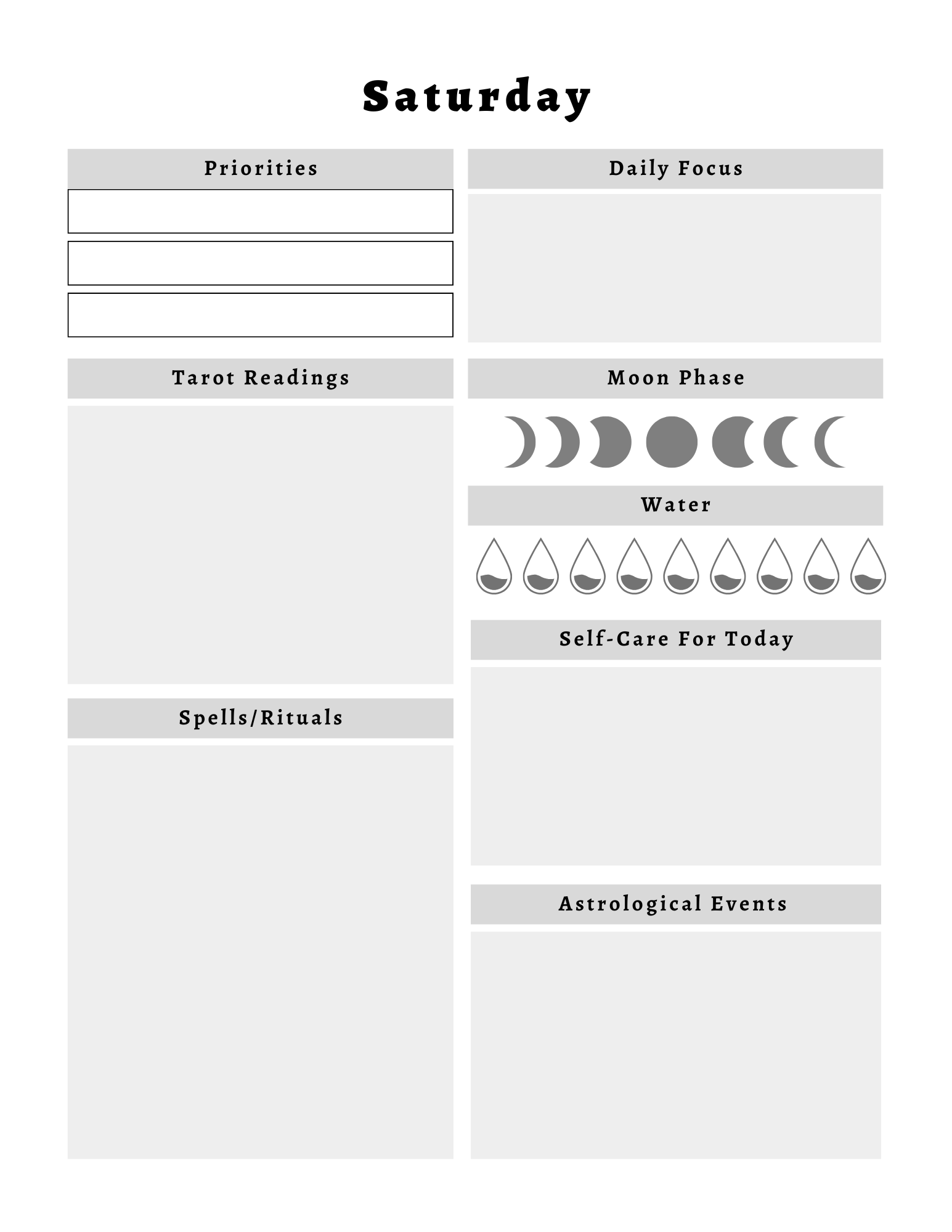 Witchy Planner