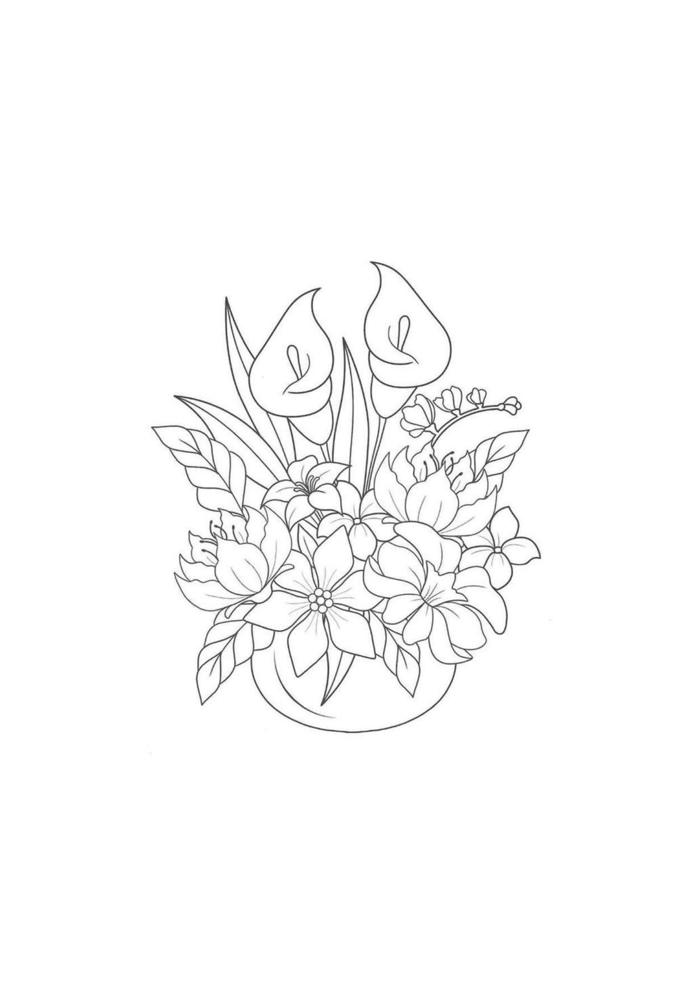 Vibrant Floral Coloring Set