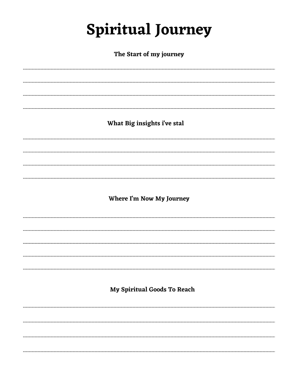 Spiritual Awakening Workbook