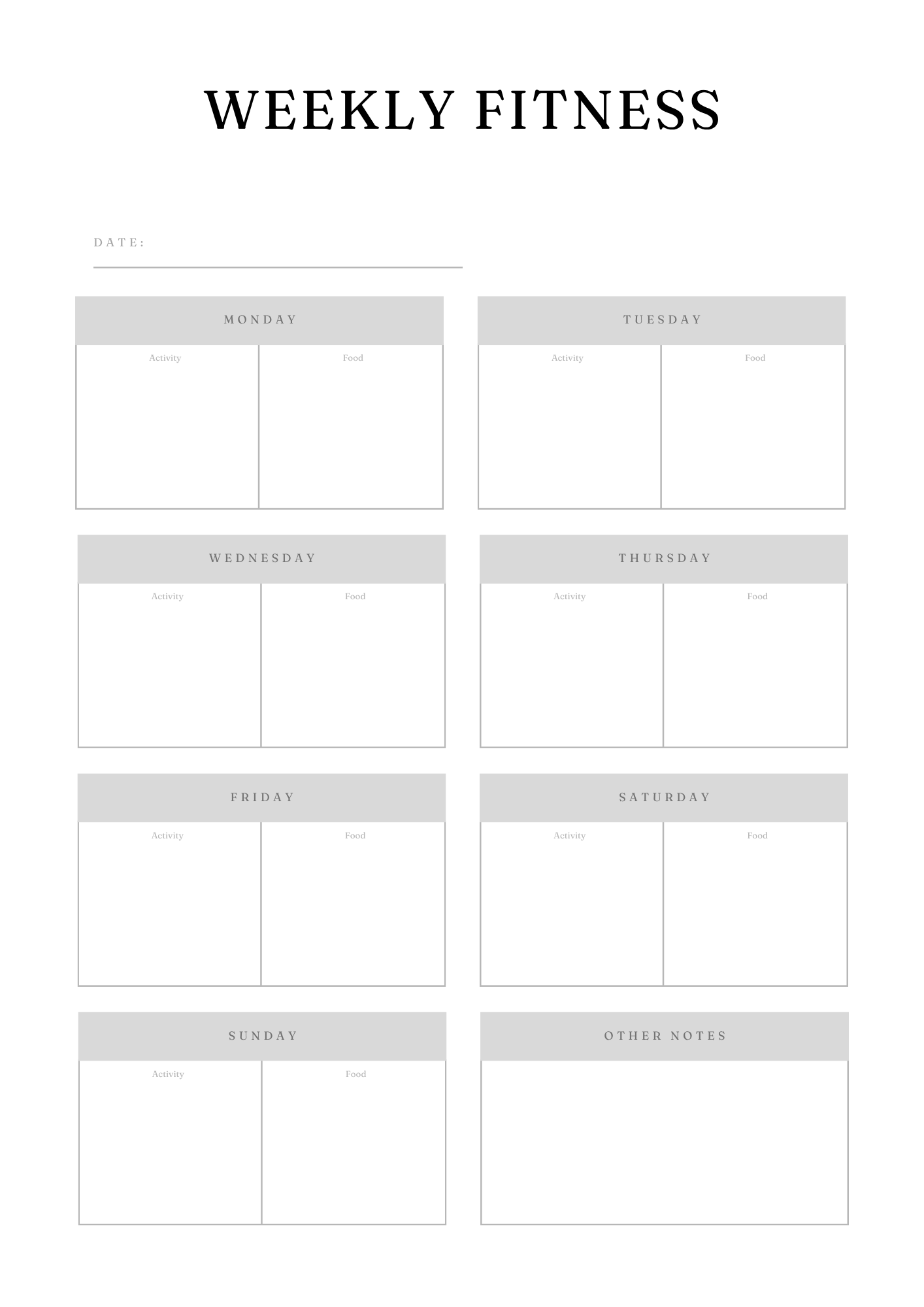 Ultimate Fitness Planner