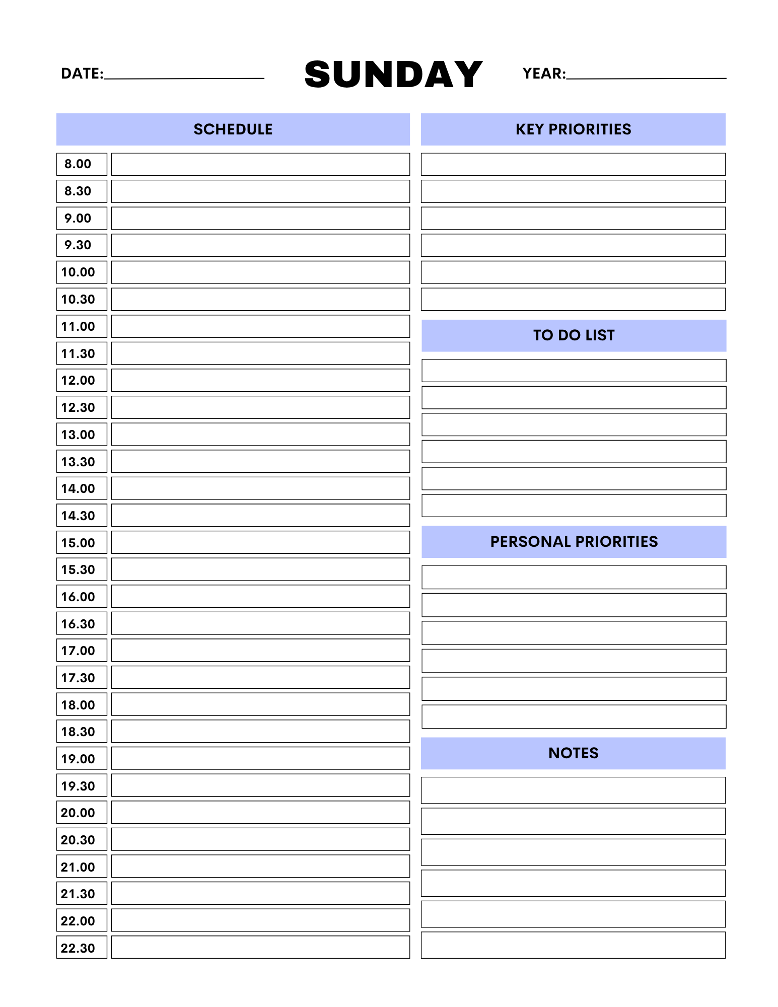 Work From Home Planner