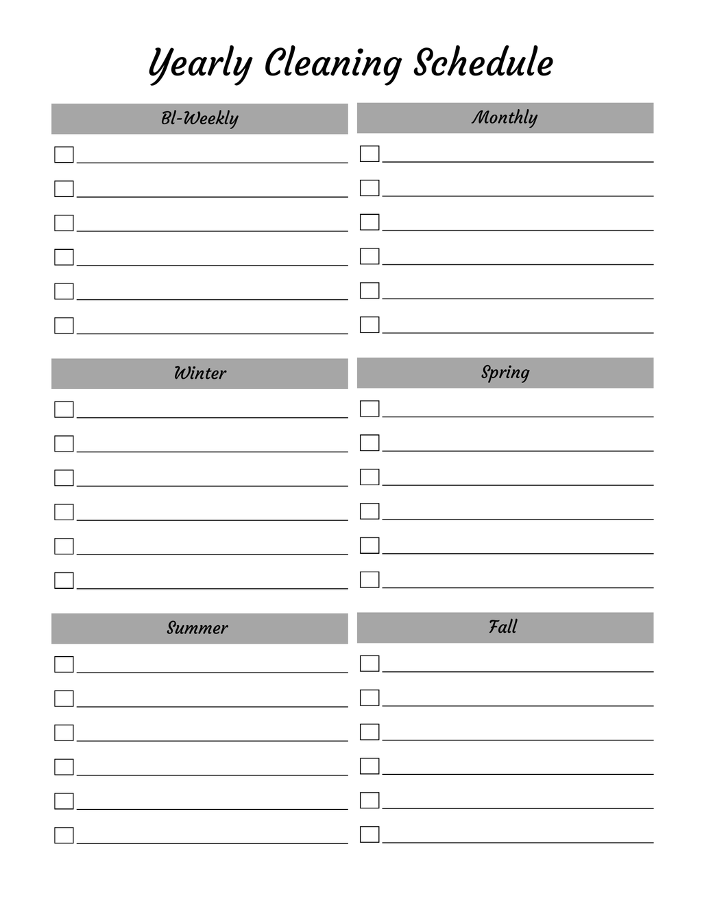 Ultimate Cleaning Planner