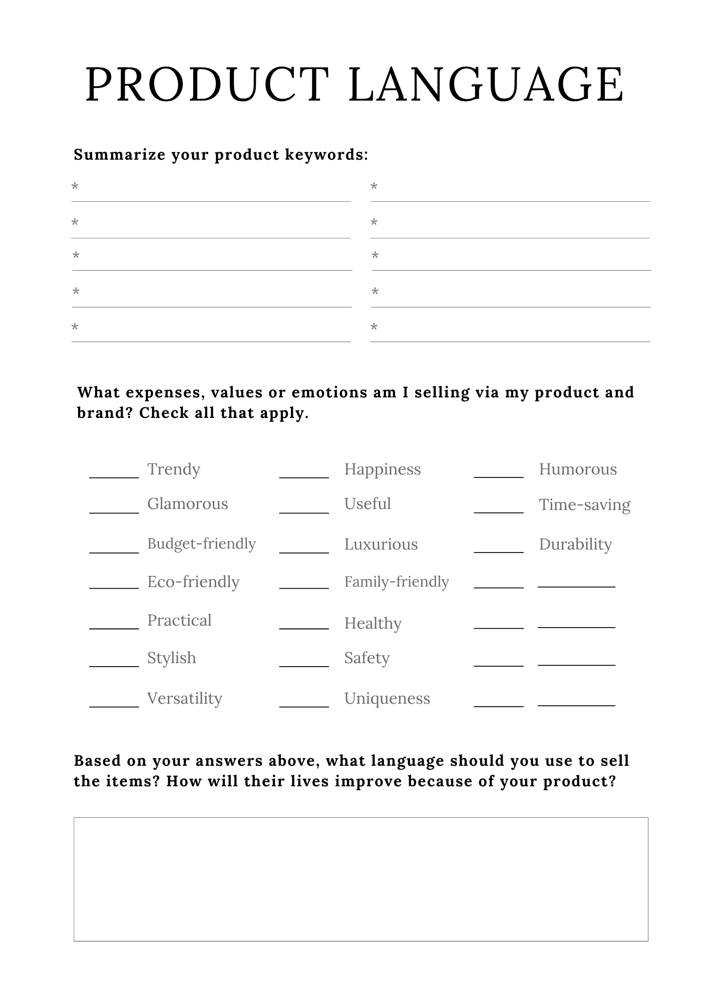 Handmade Business Planner