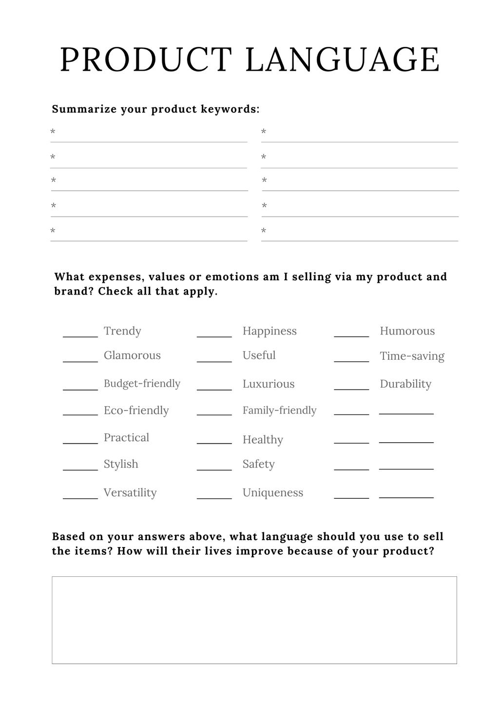 Handmade Business Planner