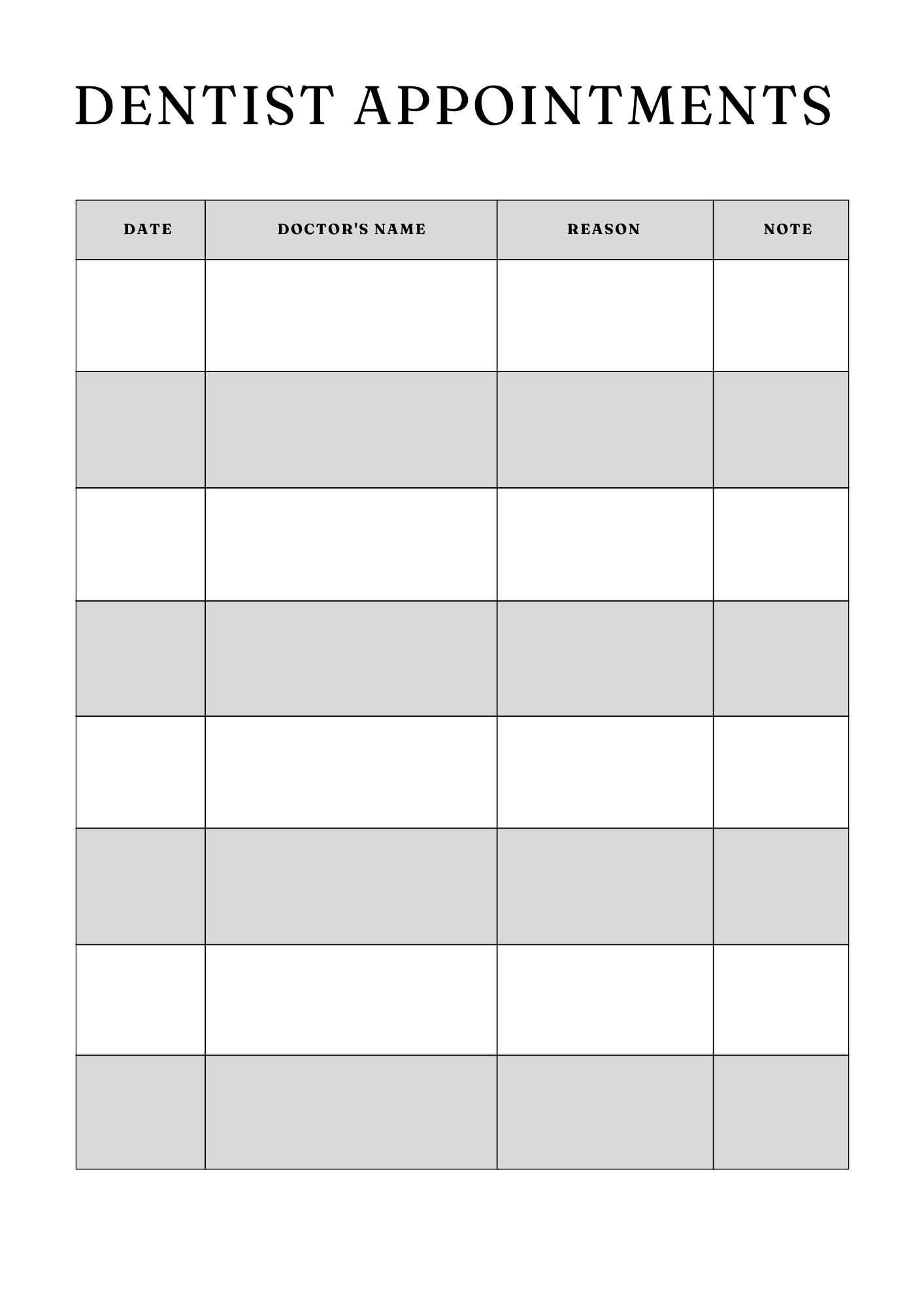 Comprehensive Medical Planner