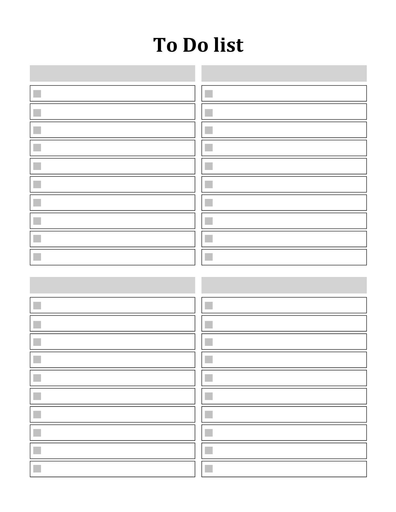 To Do List Bundle
