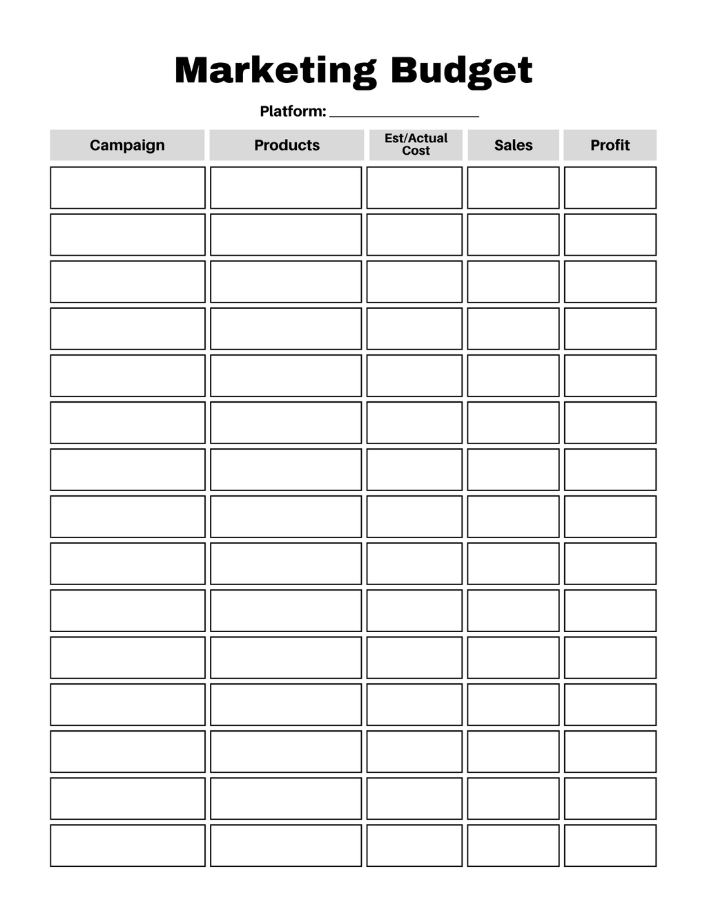 Craft Business Planner