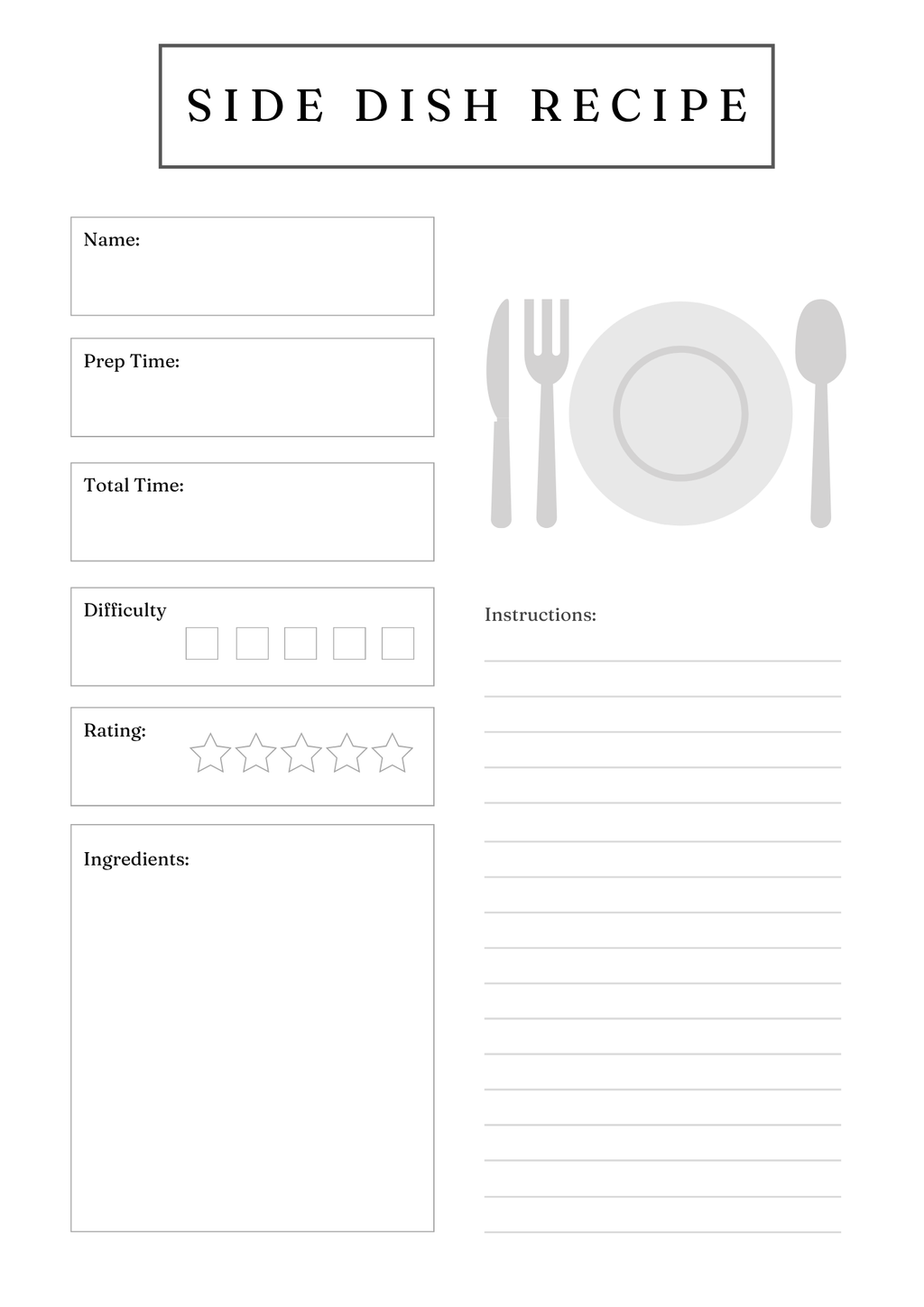 Gourmet Recipe Card Set & Bundle