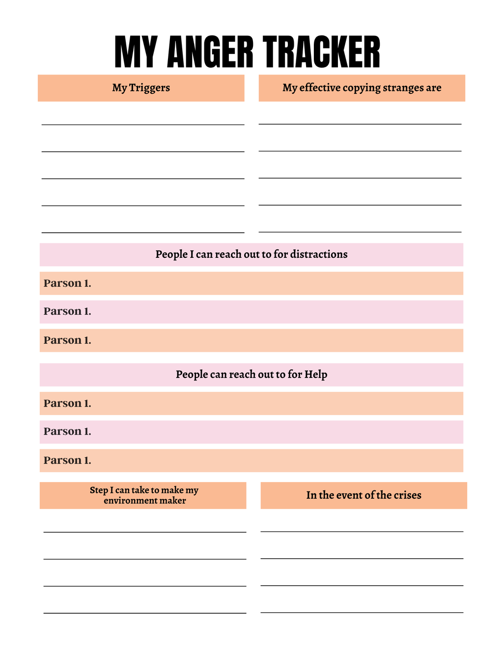 Self Control Activity Book