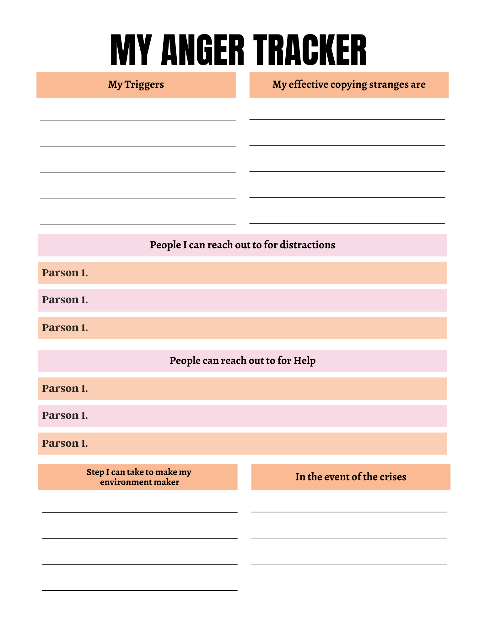 Self Control Activity Book