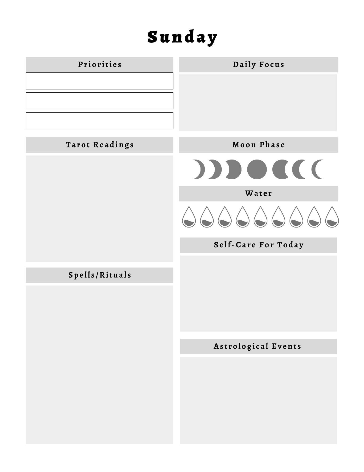 Witchy Planner
