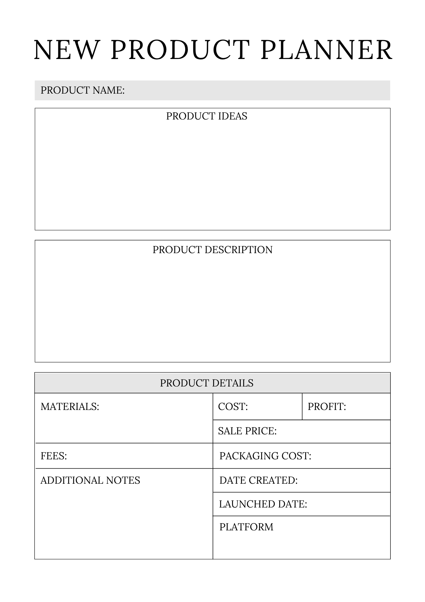 Product Launch Planner