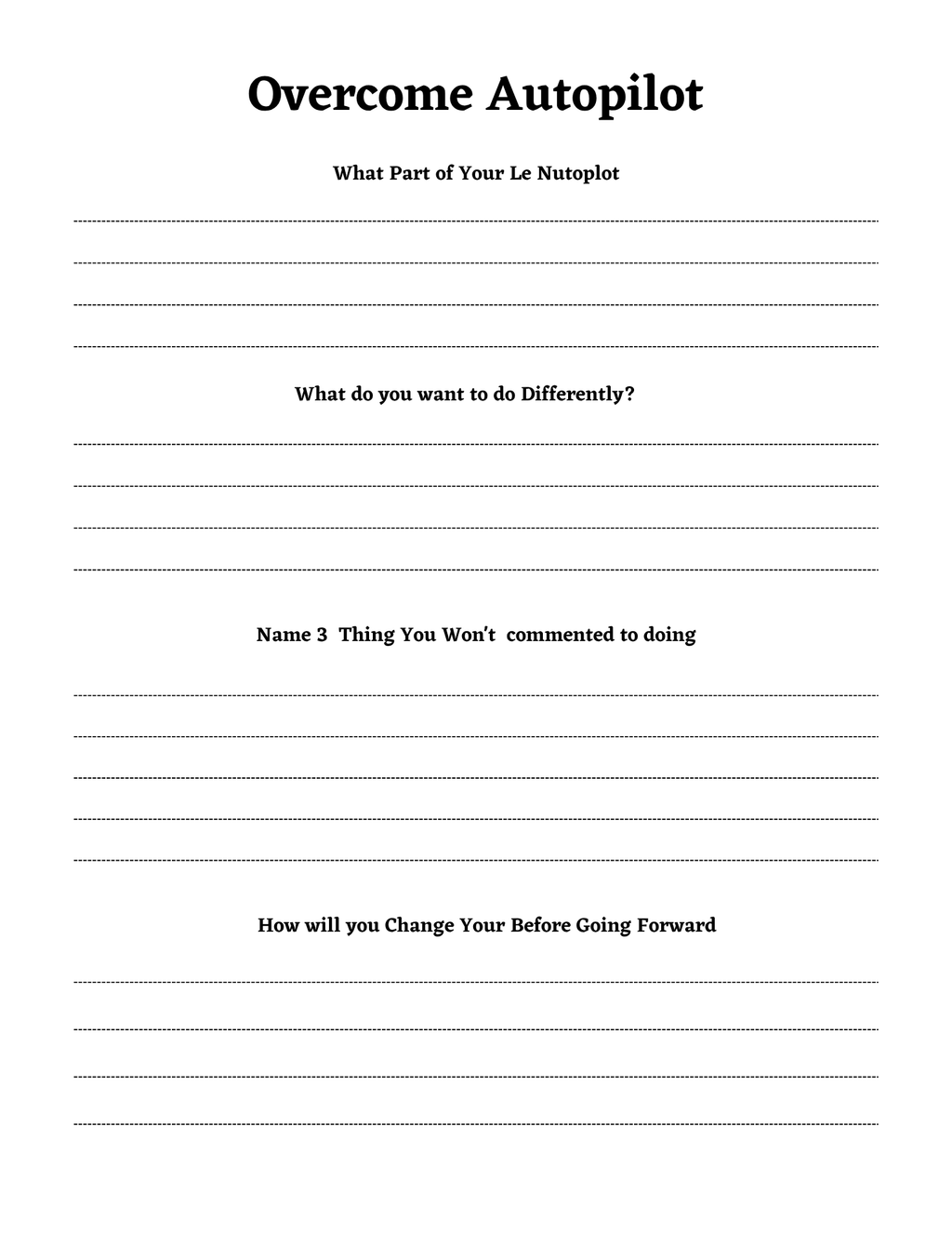 Spiritual Awakening Workbook