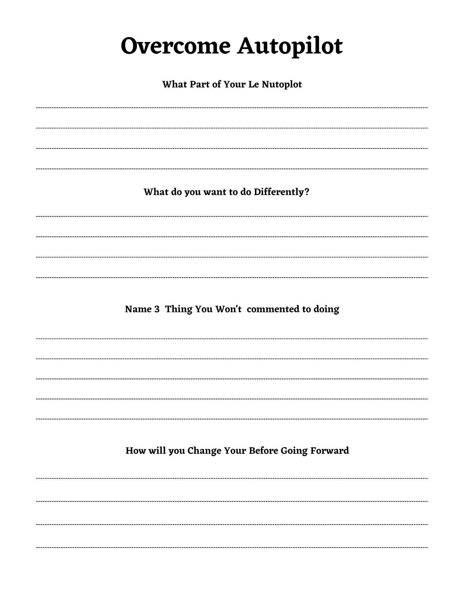 Spiritual Awakening Workbook