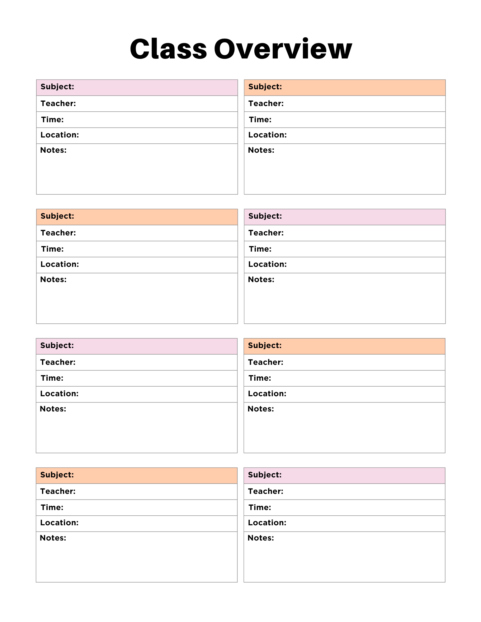 Student Success Organizer
