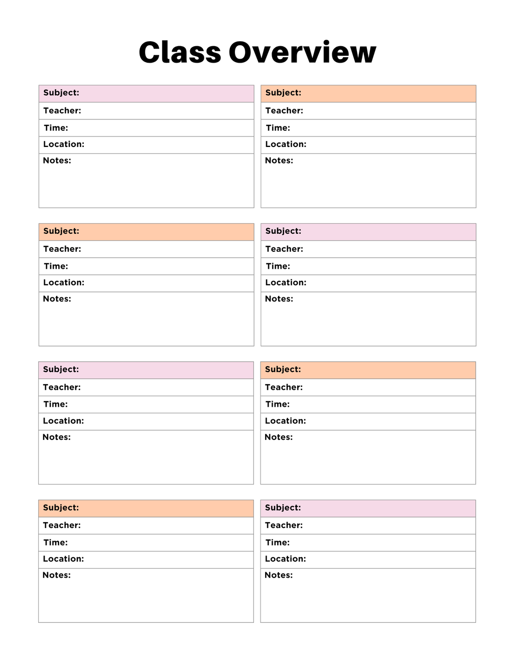 Student Success Organizer
