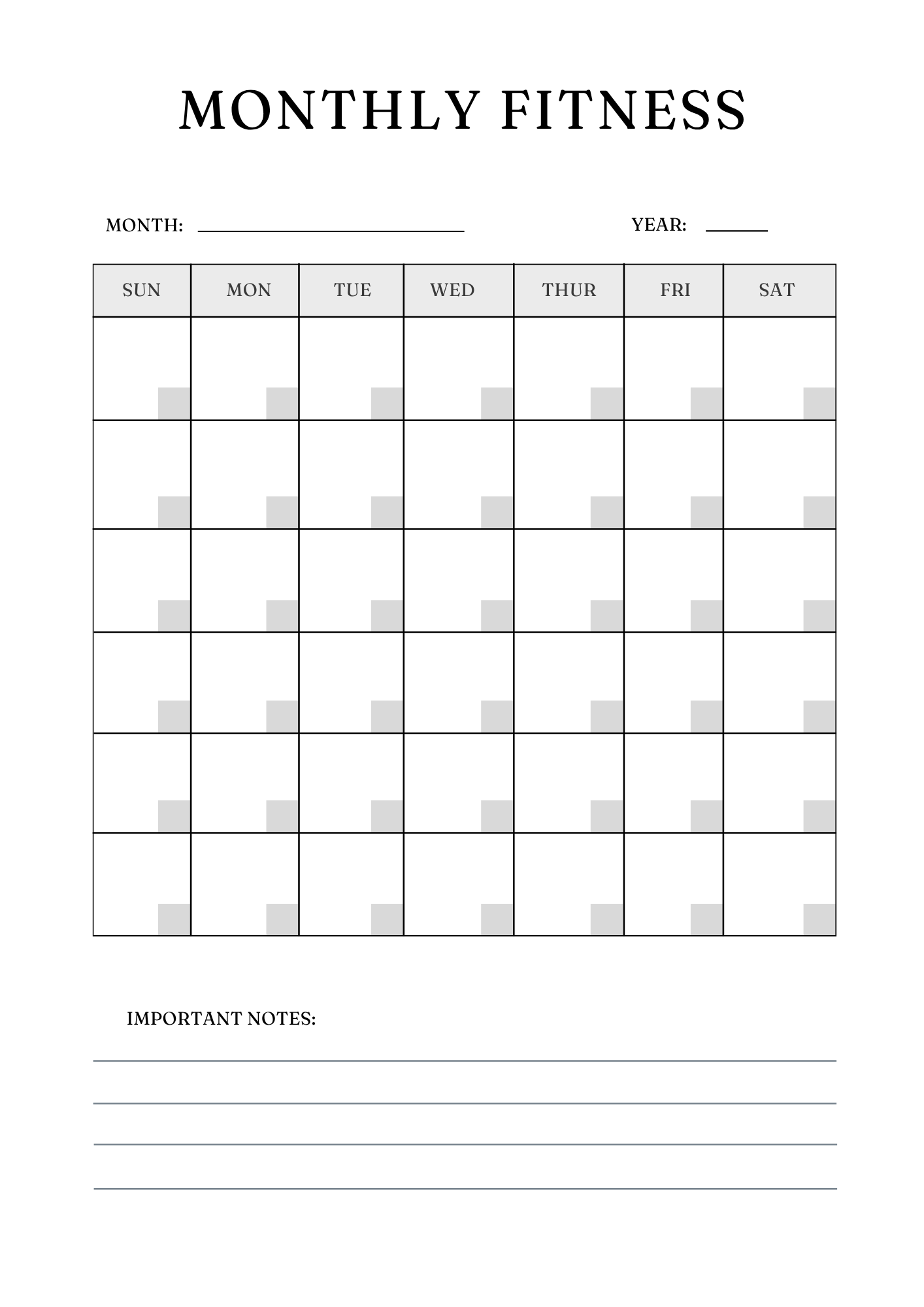 Ultimate Fitness Planner