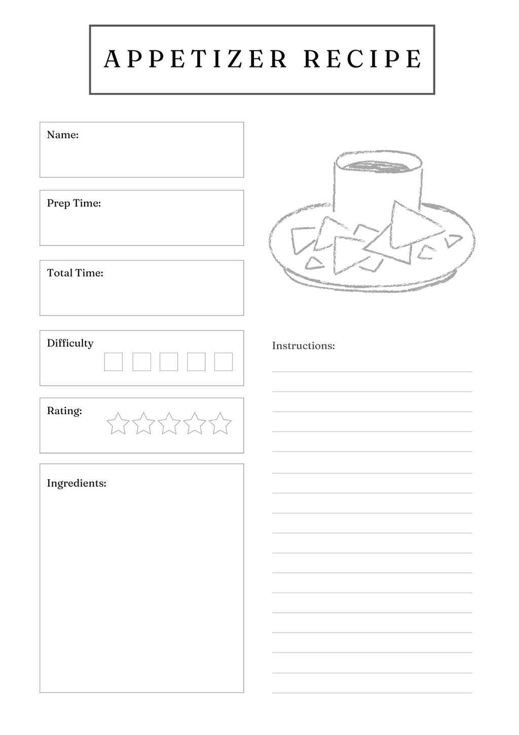 Gourmet Recipe Card Set & Bundle