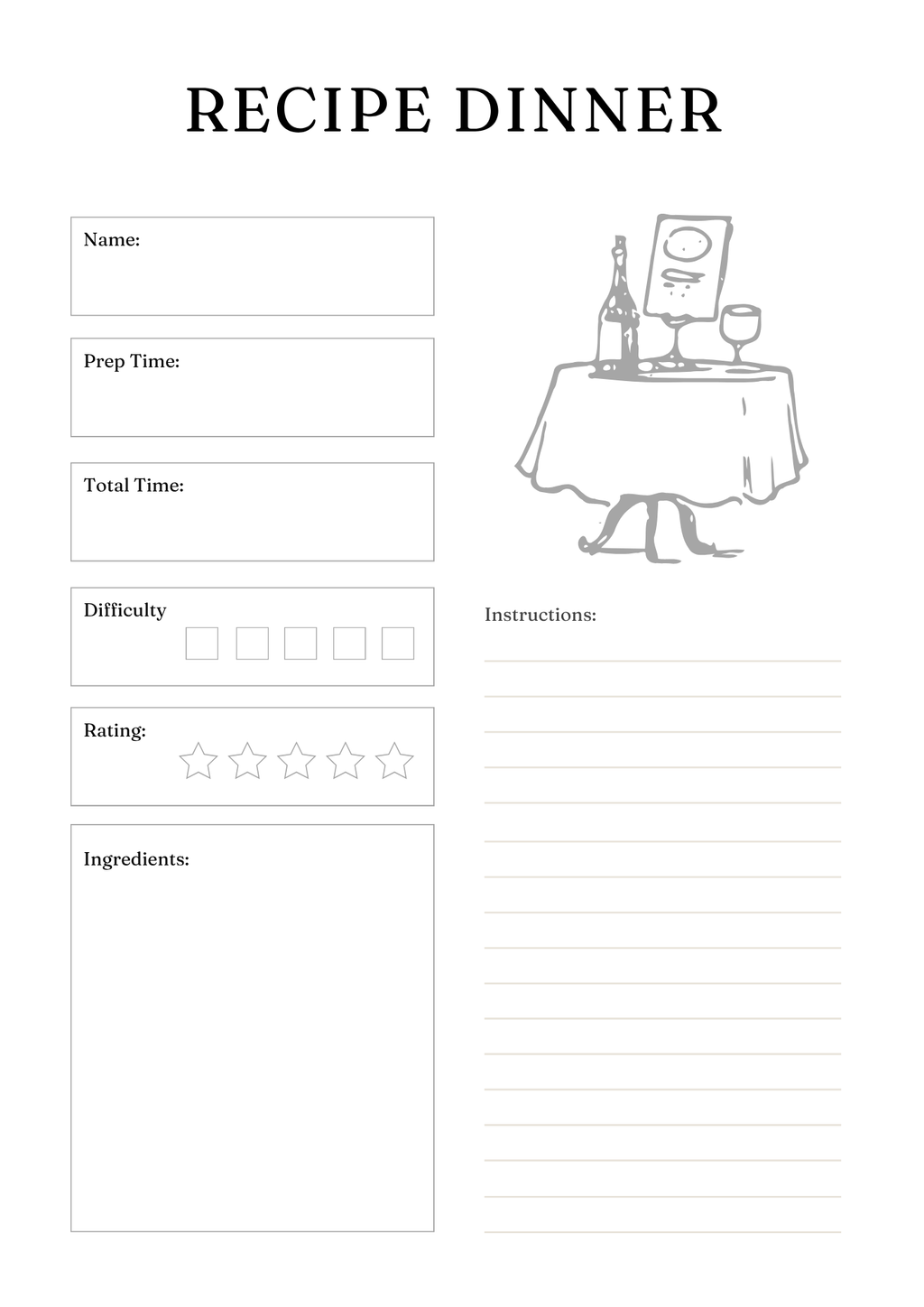 Active Life Meal Planner