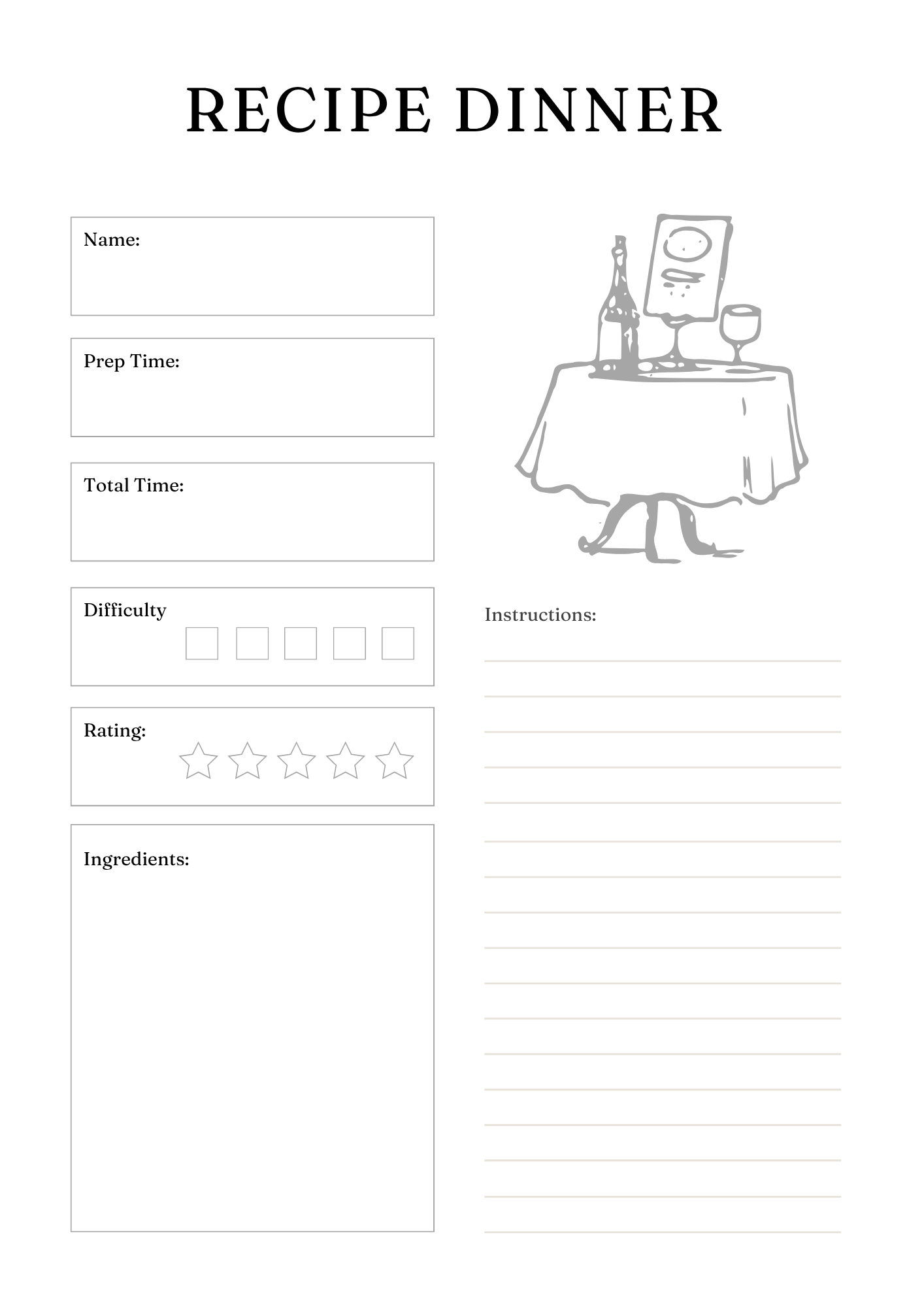 Active Life Meal Planner