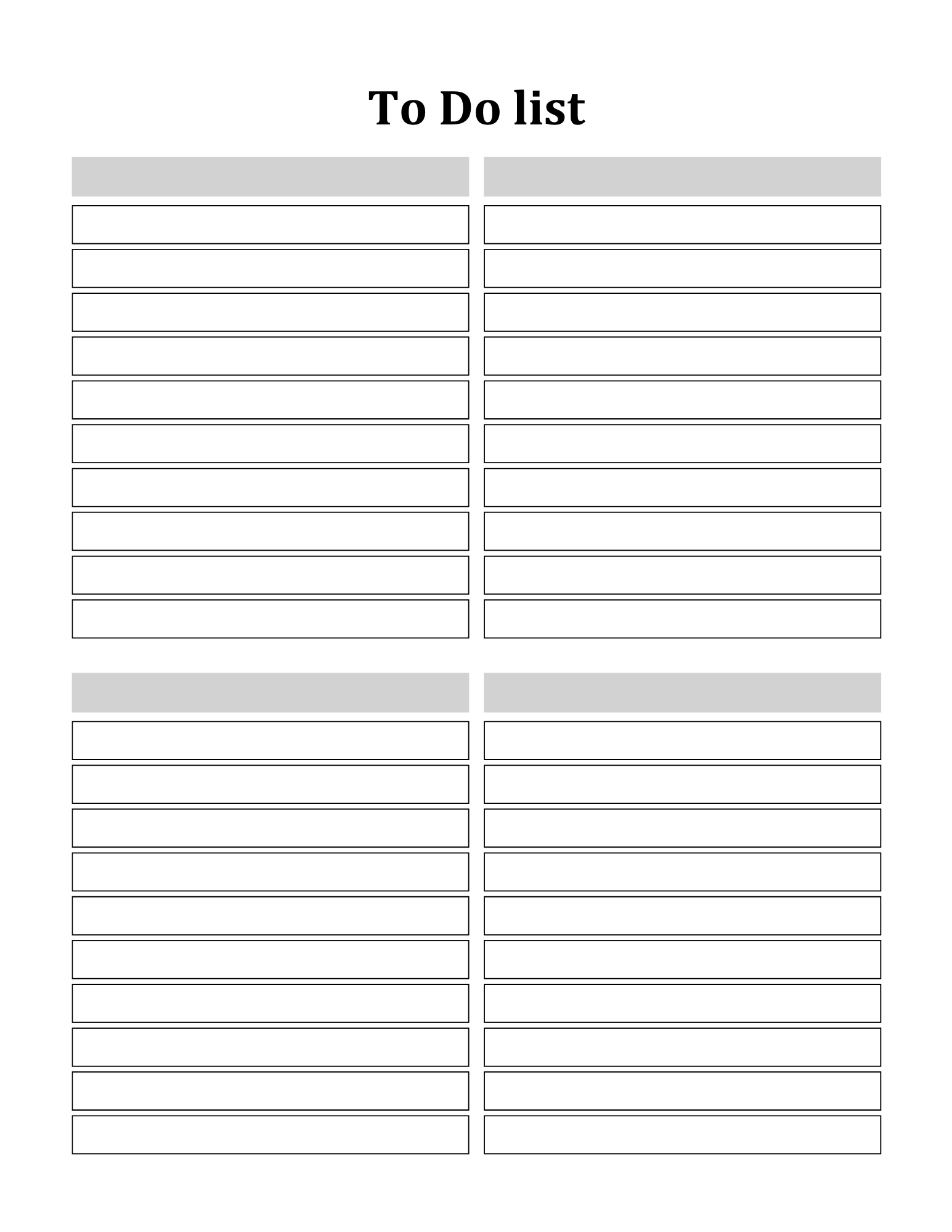 To Do List Bundle