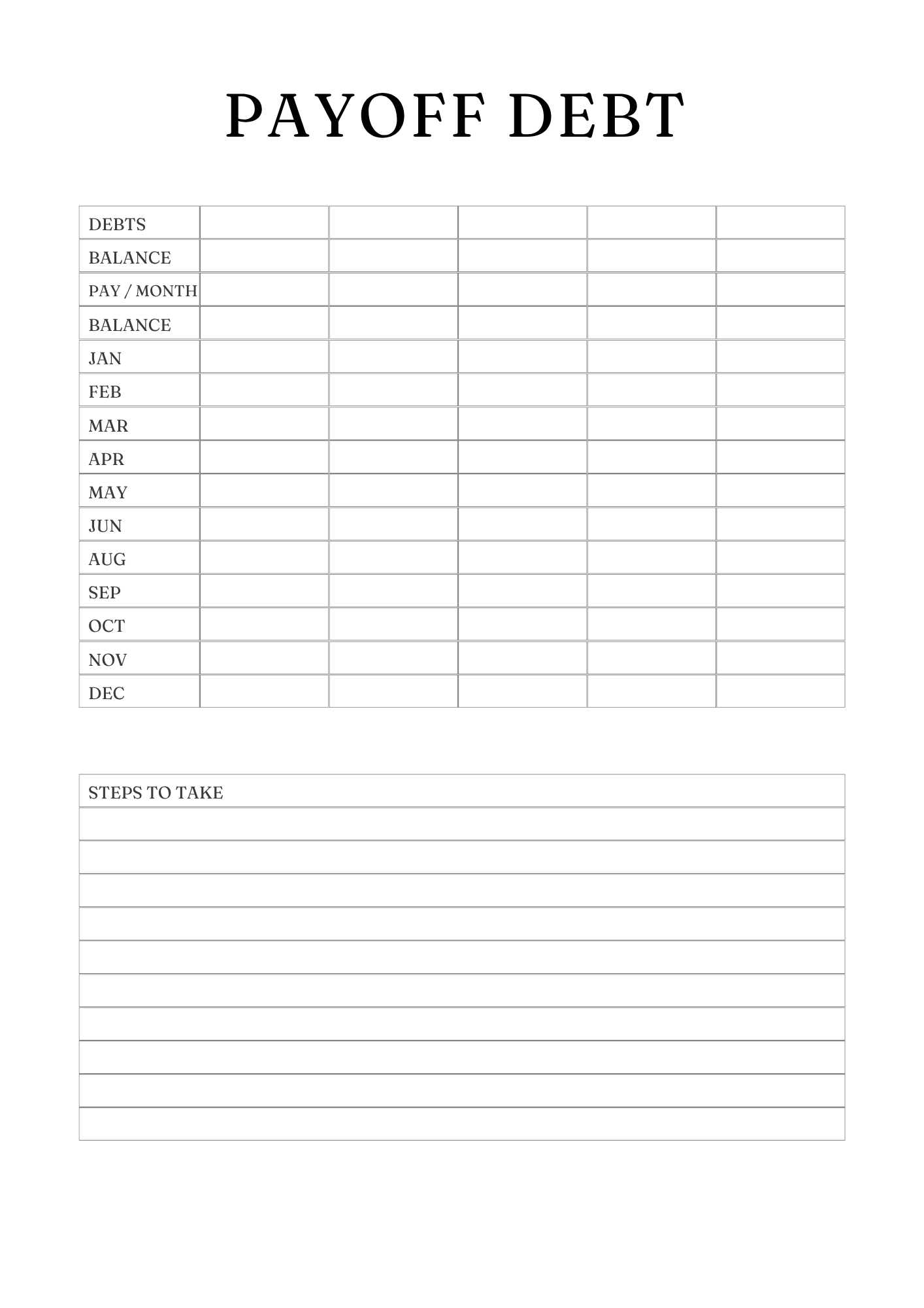 Household Management Planner