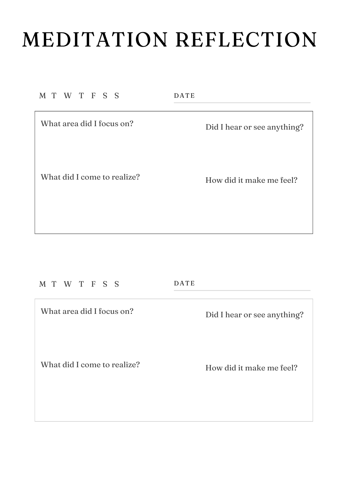 Serenity Yoga Planner