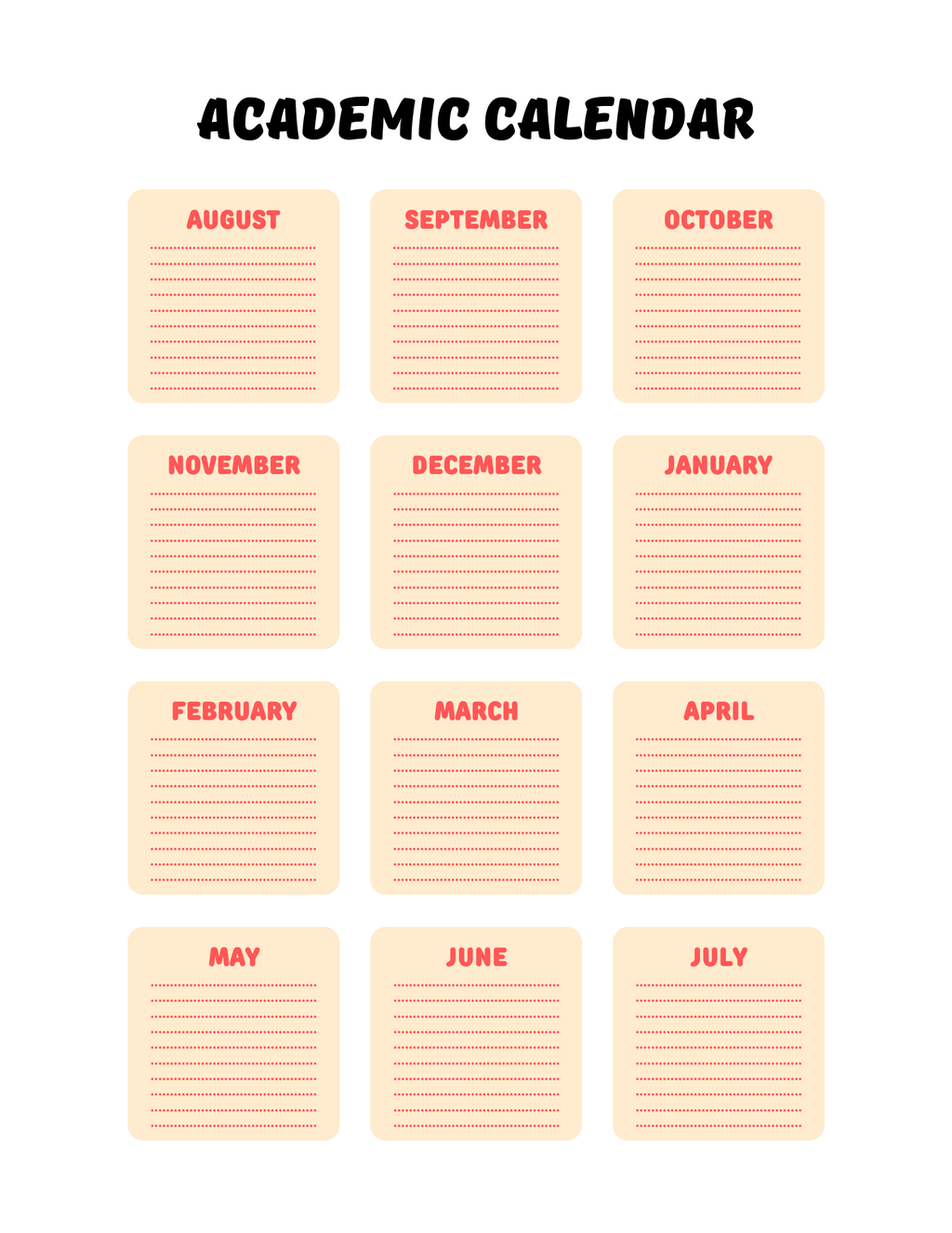 Back -to-school Planner