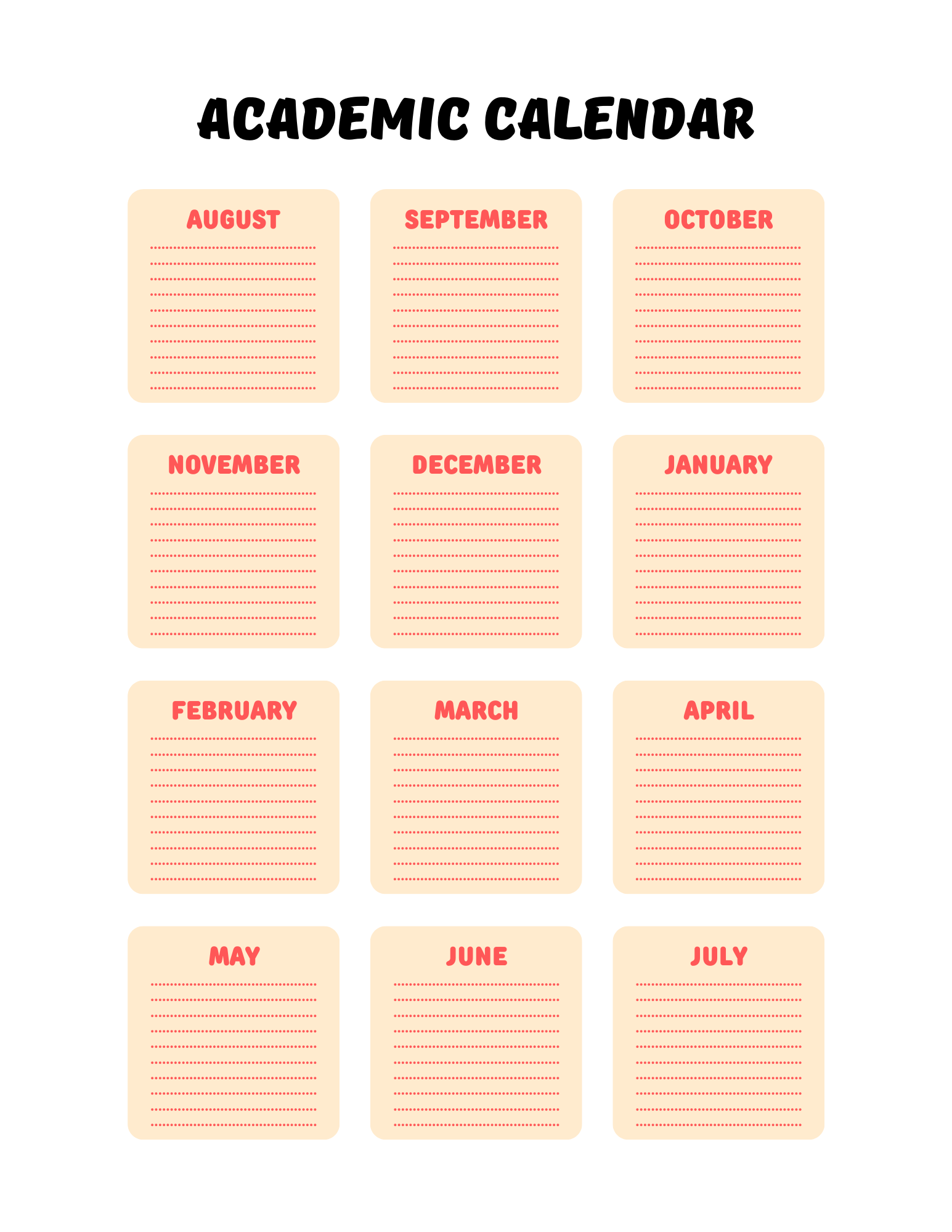 Back -to-school Planner