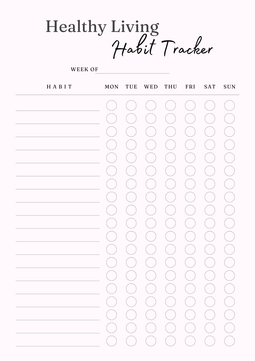 Healthy Living Journal