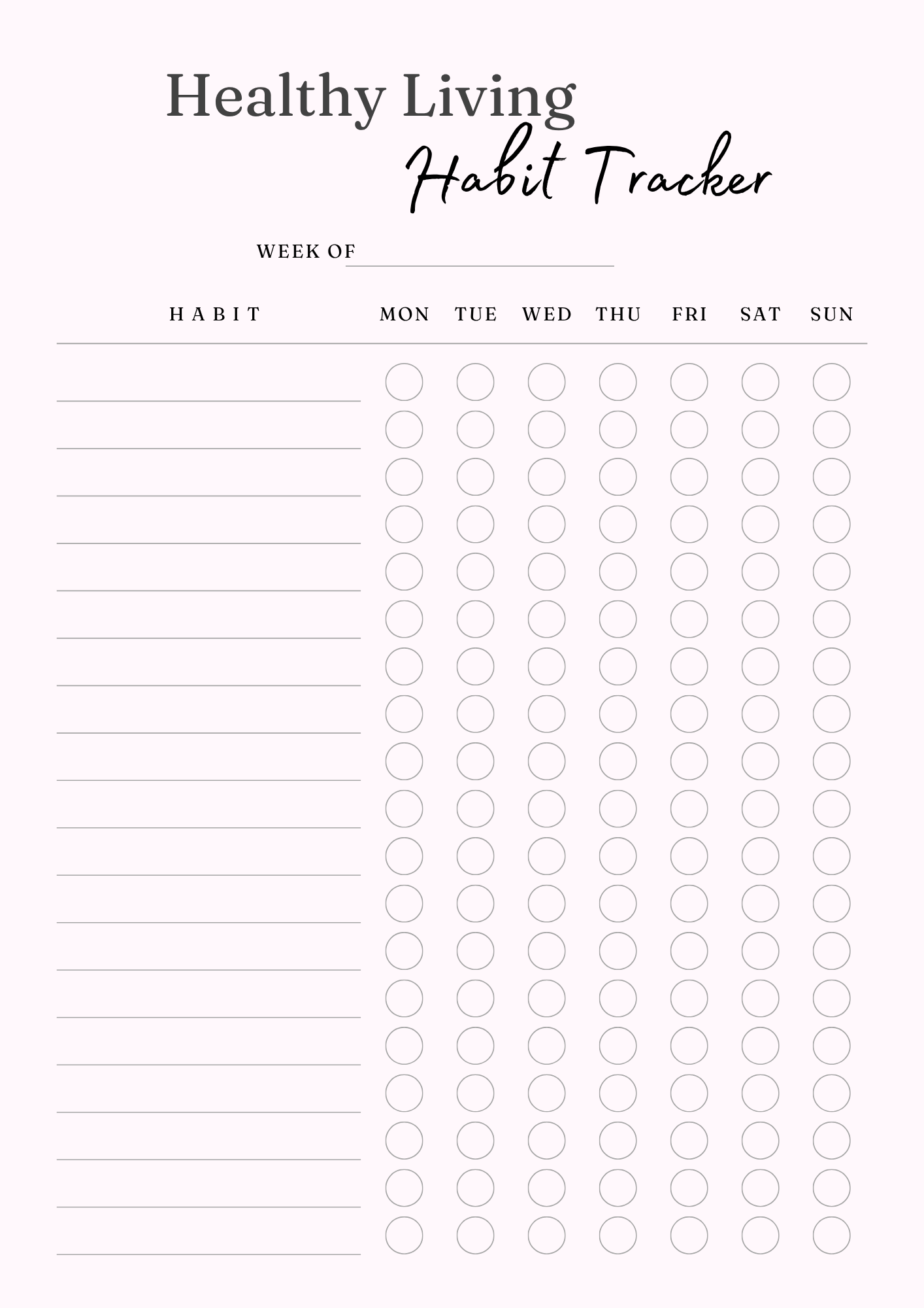 Healthy Living Journal