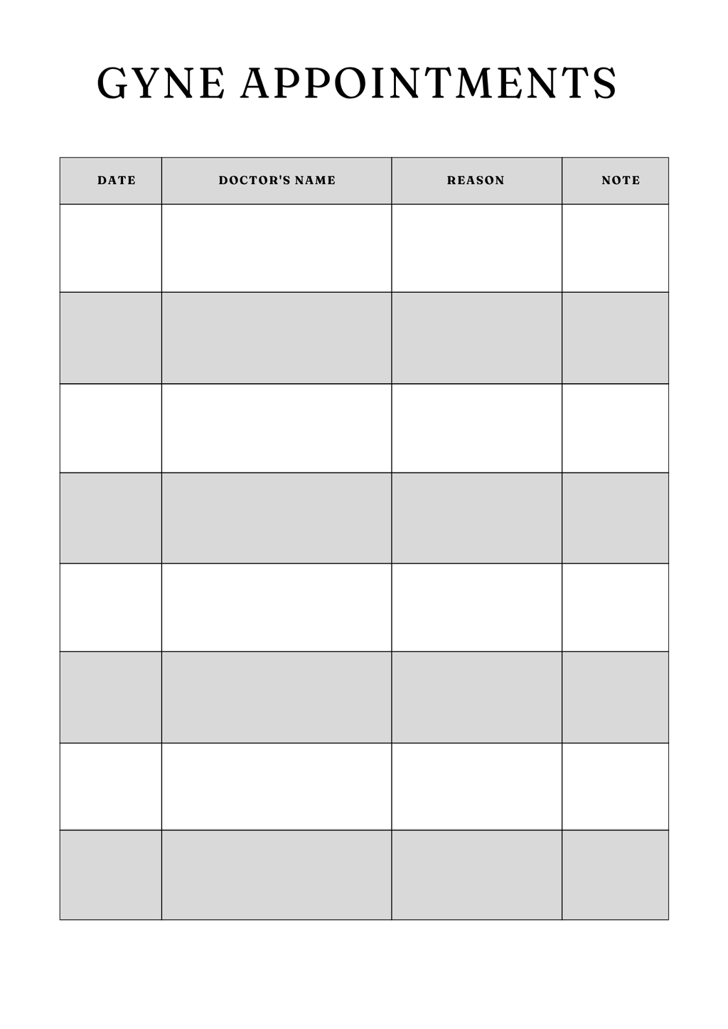 Comprehensive Medical Planner