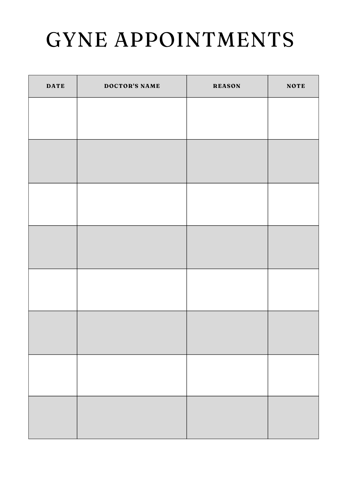 Comprehensive Medical Planner