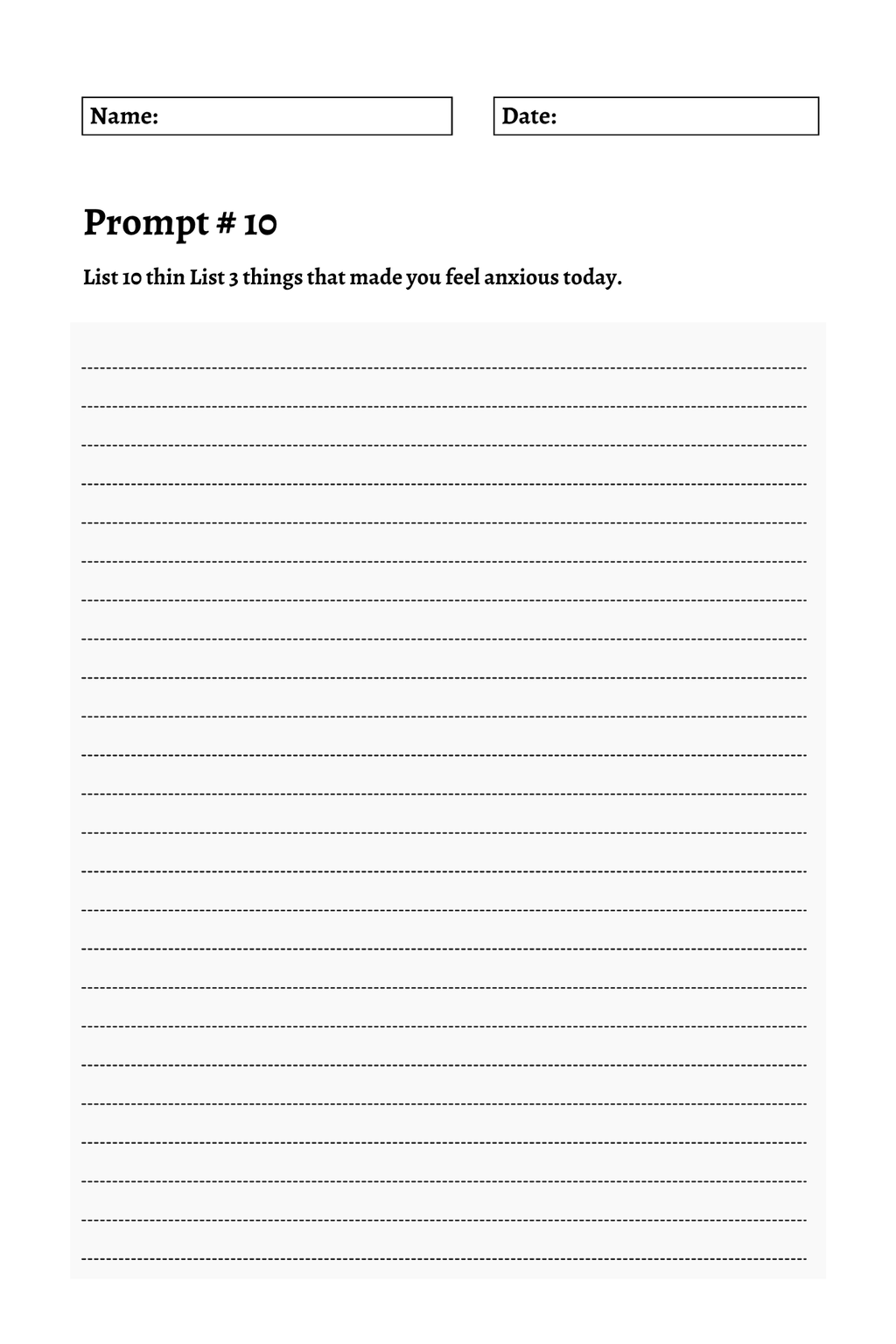 200 Mental Health Journey Prompts